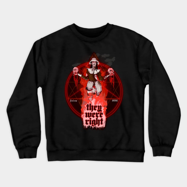 The Salem Witch Crewneck Sweatshirt by LVBart